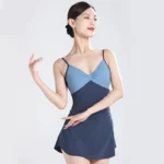 Body da ginnastica e danza donna in lycra con spalline