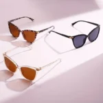 Set 3 occhiali da sole cat eye piccoli multicolore - immagine 2