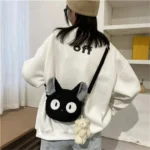 Borsa a tracolla in peluche stile giapponese