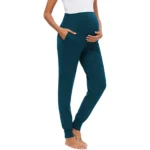 Pantaloni premaman donna a vita alta con tasche - immagine 3