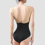 Body da balletto donna senza maniche con taglio a tulipano - immagine 5