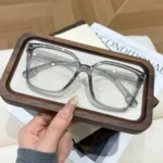 Occhiali da vista quadrati donna anti luce blu retrò - immagine 5