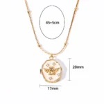 Collana donna con ciondolo angelo vintage porta foto - immagine 5