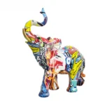 Statua elefante in resina stile nordico per decorazione - immagine 5
