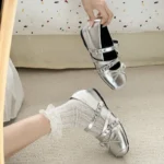 Ballerine basse da donna con fiocco eleganti - immagine 2