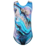 Body danza bambina senza maniche per balletto e ginnastica - immagine 2