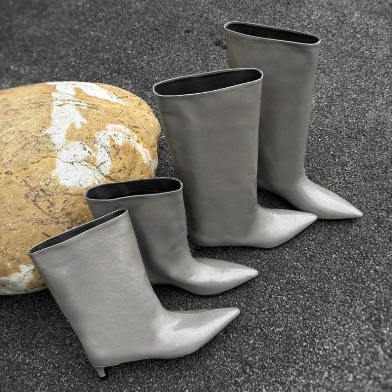 kf-S082aff1d1a2042bdab8130c794d8d82f1 Stivali alti al ginocchio da donna con tacco basso - immagine 1