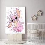 Poster Ohana Lilo & Stitch con frase famiglia in tela - immagine 3
