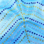 Body ginnastica bambina sfumato con strass scintillanti - immagine 4