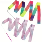 Nastro ginnastica ritmica 2 m con bacchetta e stella luminosa