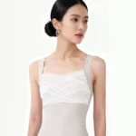 Body danza donna con spalline incrociate sul retro - immagine 4