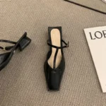 Ciabatte estive donna a punta quadrata per esterno - immagine 6