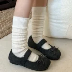 Scarpe basse donna in lana con interno caldo in pelliccia - immagine 2