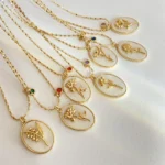 Collana portafortuna fiore mese di nascita donna - immagine 4