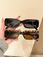 Occhiali rettangolari alla moda con lenti per PC unisex - immagine 5