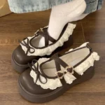 Scarpe Mary Jane donna con tacco spesso e plateau - immagine 4