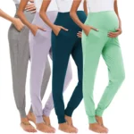 Pantaloni premaman donna a vita alta con tasche