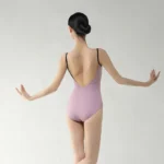 Body danza classica donna con bretelle per yoga e ginnastica - immagine 2
