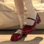 Décolleté Mary Jane donna con tacco spesso e fiocco - immagine 2