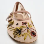 Scarpe Mary Jane donna in rete ricamata - immagine 5