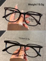 Occhiali rettangolari retrò senza prescrizione per uso quotidiano - immagine 4