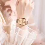 Orologio da donna in acciaio maglia fine impermeabile - immagine 5