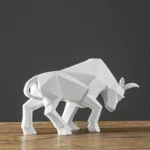 Statuetta toro in resina moderno nordico per decorazione - immagine 4