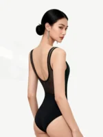 Body da balletto retrò in velluto senza maniche donna - immagine 2