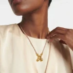 Collana iniziale boho oro con cordino regolabile