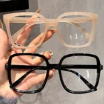 Set 2 occhiali rettangolari grandi con lenti trasparenti - immagine 5