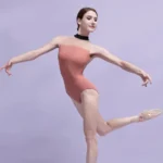 Body da danza verde senza maniche a collo alto - immagine 3