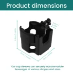 Portabicchieri universale per passeggino e bici con porta telefono - immagine 6