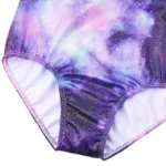 Body danza bambina viola senza maniche con dettagli brillanti - immagine 6