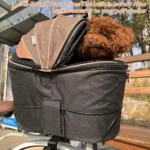 Cestino posteriore per bicicletta imbottito per cani - immagine 4