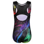 Body ginnastica bambina senza maniche con paillettes - immagine 3