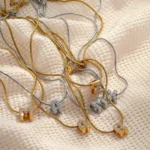 Collana con iniziale in zirconi placcata oro A-Z - immagine 5