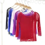 Top da balletto in rete donna a maniche 3/4 - immagine 4