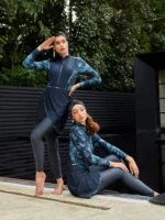 Costume da bagno donna 3 pezzi con maniche lunghe - immagine 2