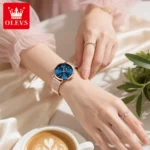 Orologio da donna elegante al quarzo impermeabile con data - immagine 4
