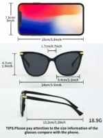 Set 3 occhiali da sole donna cat eye multicolore - immagine 5