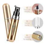 Mini atomizzatore profumo 5 ml in alluminio da viaggio - immagine 5