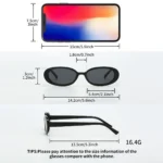 Set 5 occhiali da vista finti moda unisex - immagine 5