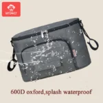 Borsa organizer passeggino grande capacità con portabottiglie - immagine 3