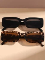 Set 2 occhiali decorativi rettangolari leggeri - immagine 2