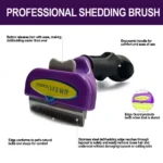 Spazzola massaggiante per cani e gatti per rimozione pelo - immagine 2