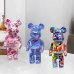 Scultura orso graffiti 27 cm con salvadanaio decorativo - immagine 4