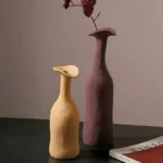 Vaso in ceramica stile nordico colore Morandi - immagine 6