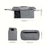 Borsa organizer grande per passeggino in tessuto Oxford - immagine 2