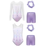 Body balletto bambina con pantaloncini e fascia capelli