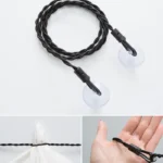 Stendibiancheria da giardino con ventosa in cotone elastico - immagine 3